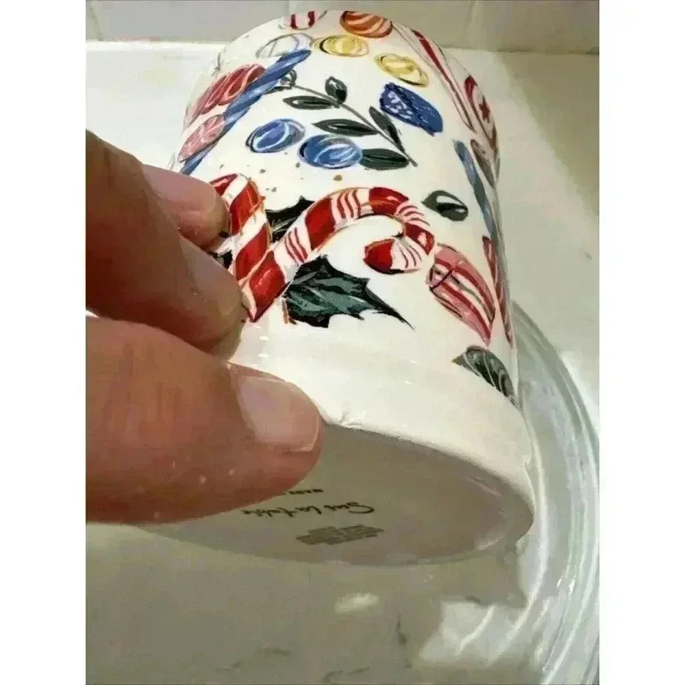 Sur La Table Christmas Coffee Mug Christmas candy Winter Oversize Cup Tea